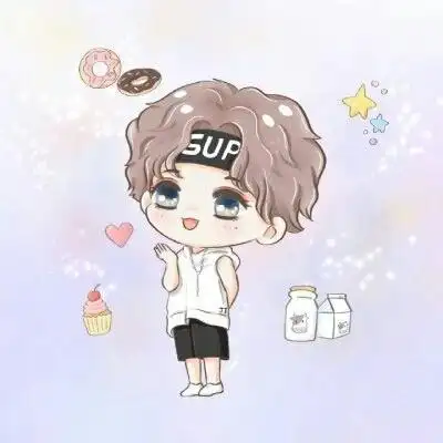 蔡徐坤动漫图片霸气 沙雕可爱的壁纸