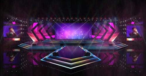 舞台设计效果图大型演出舞台演出演唱音乐演唱会舞台灯光表演艺术