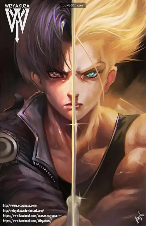 15张你最爱的动漫人物「爆气前后对比图」,《七龙珠》的角色看起来真