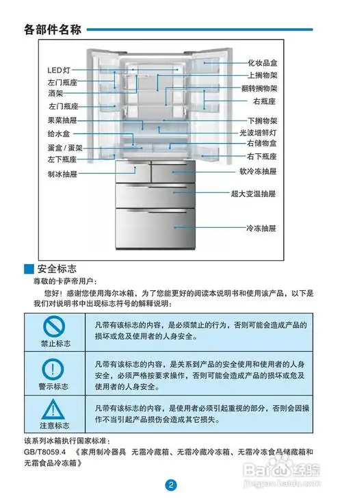 卡萨帝bcd-430w电冰箱使用说明书:[1]