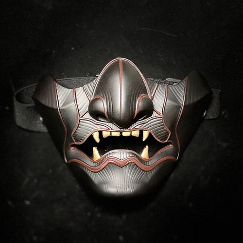 天智星面具半脸男霸气对马岛之魂鬼游戏周边日本武士二次元cos舞会