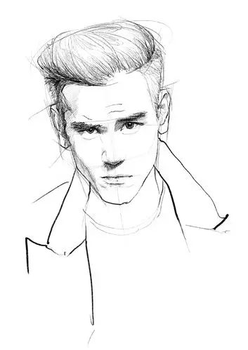 定制 手绘 素描 水彩 明星 彭于晏