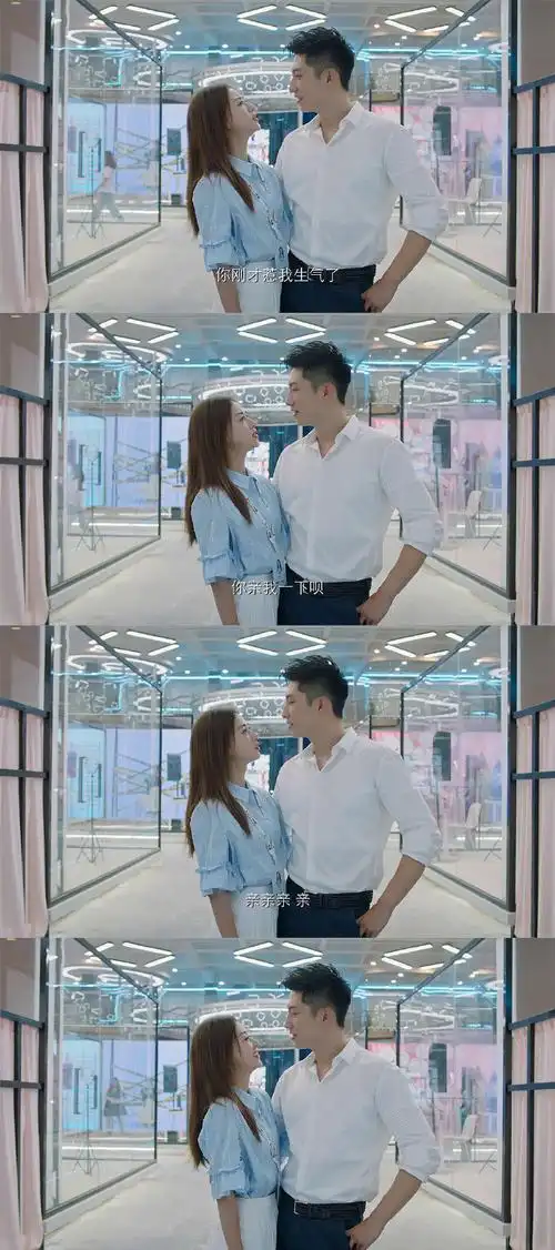 段燃钱希西啄木鸟吻#段燃@johnny黄景瑜和钱希西@吴谨言这对真的毯妹