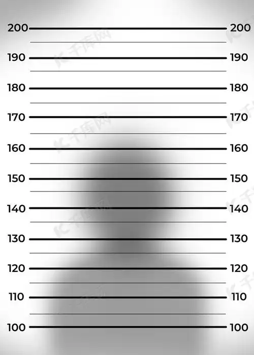 厘米单位白底人物元素条纹监狱背景