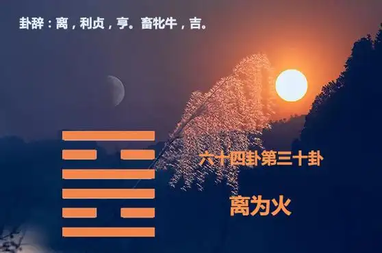 《周易》第三十卦,离为火