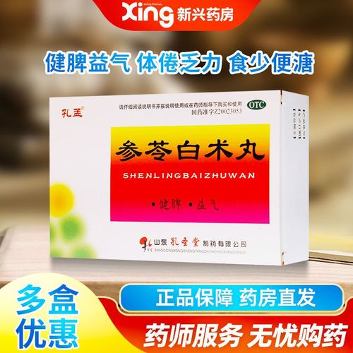 孔孟 参苓白术丸 6g*10袋/盒