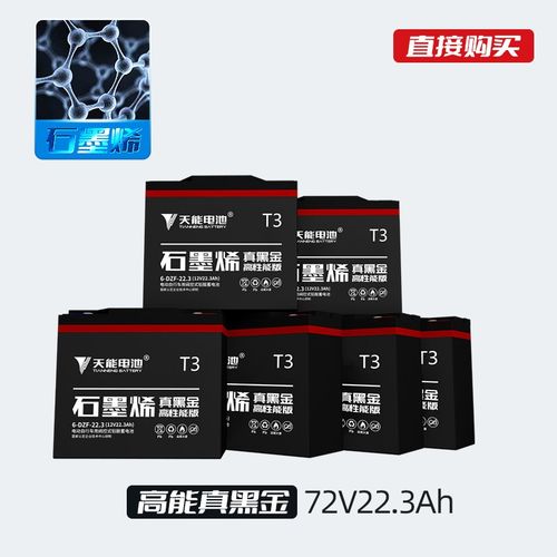 电动车电池天能48v12a/60v72v35ah20ah32ah黑金石墨烯三轮车电瓶