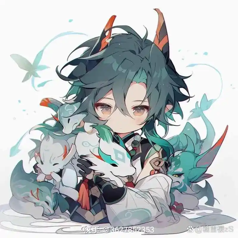 q版魈宝头像,魈荧情头