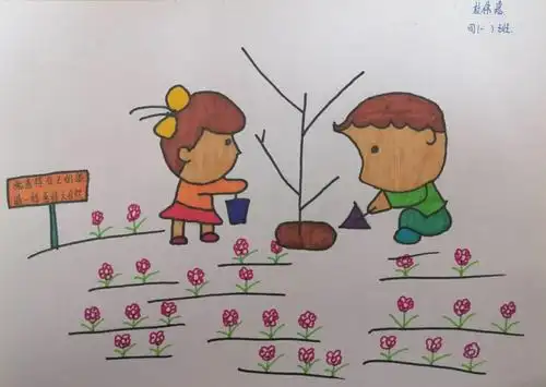 呼吉尔特中心小学"班主任在行动---爱国卫生运动之绿色环保"