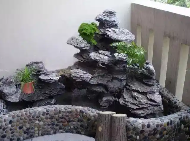 在阳台建一个这样的假山鱼池,是不是觉得贼有面!