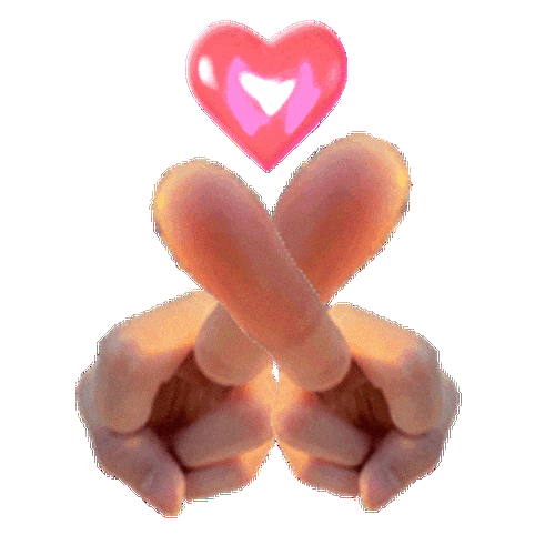 两个手指比心的微信表情包