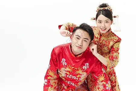 结婚照中国背景
