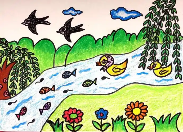 "双幼"画廊--春景图