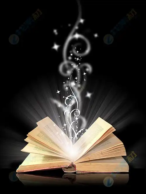 金色光芒书本高清图片下载