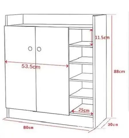 鞋柜尺寸一般多大最合适内部设计图