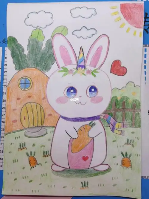 儿童简笔画  小兔子9191简笔画