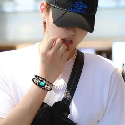 吴亦凡同款男士十二星座编织绳手串