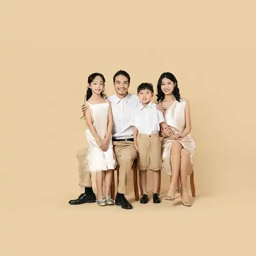 全家福摄影服装主题一家四口家庭装拍照合影w9050021229-26