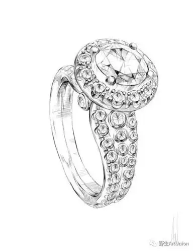 1000张珠宝首饰设计步骤图线稿彩铅水彩素描手绘素材免费领取