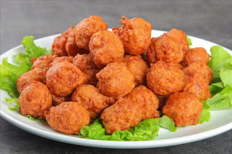 炸肉丸子,谨记"2放2窍门",丸子又香又脆,凉了也不会硬