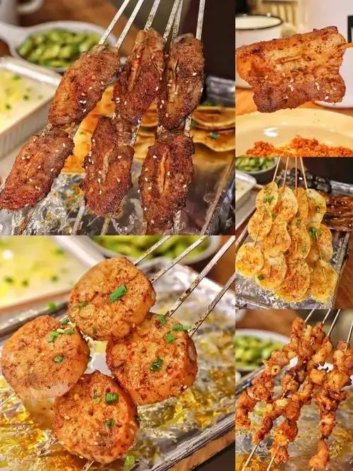 拾串家的烤串,种类多到我说不完,吃了这么多次都没有遇到踩雷的,恳栽