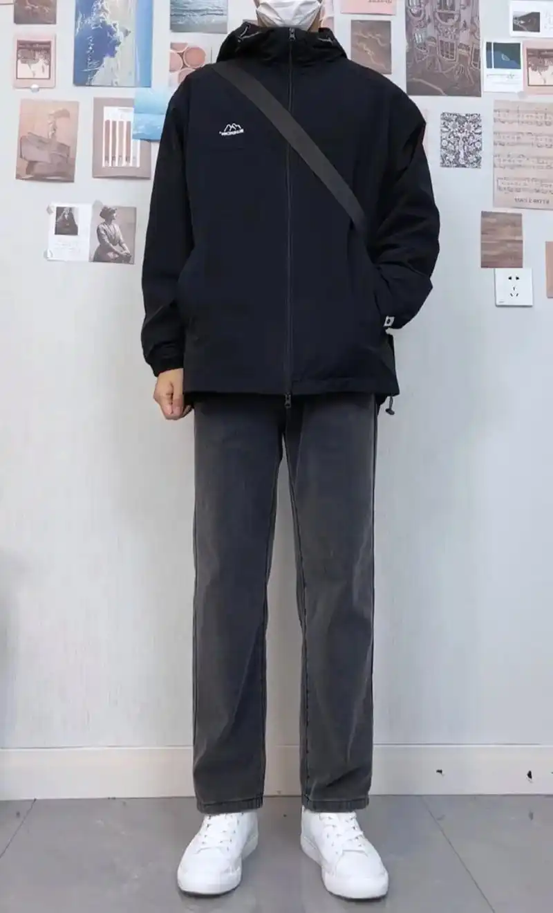 烟灰色太显瘦了!直筒版型很显腿直 - 抖音