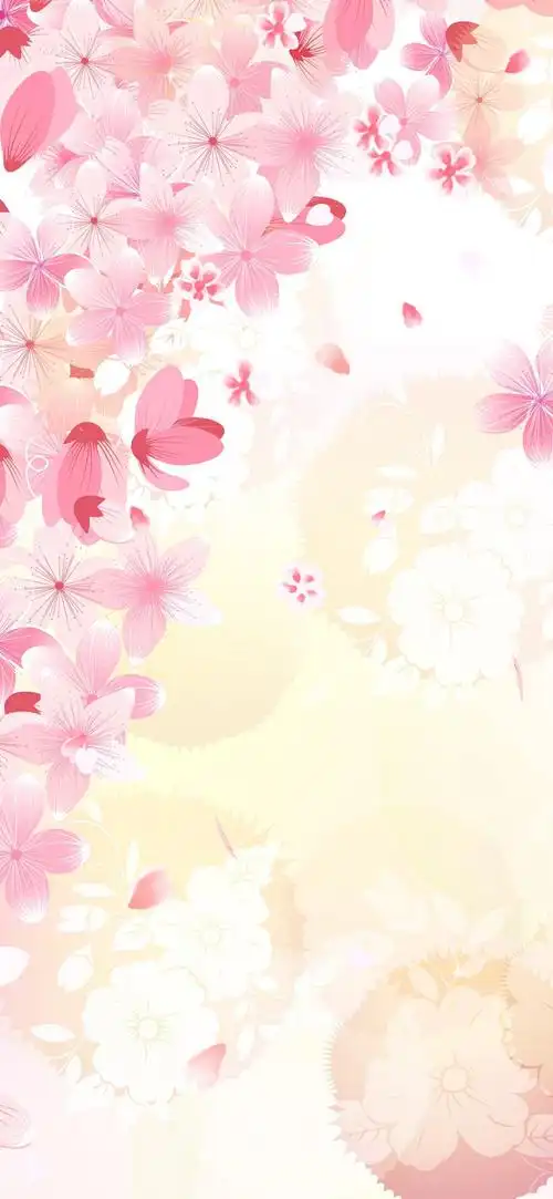 粉色的动漫樱花