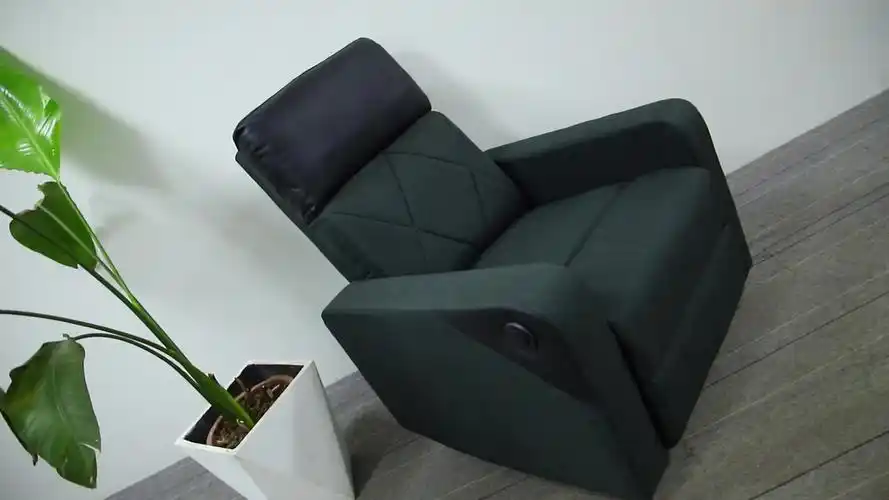 partner kd fabric recliner chair home theater seating single