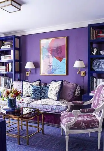 紫色与蓝色的二重奏迷幻得不尽真切