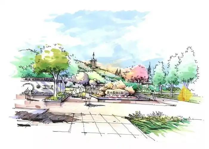 [分享]100张景观手绘效果图
