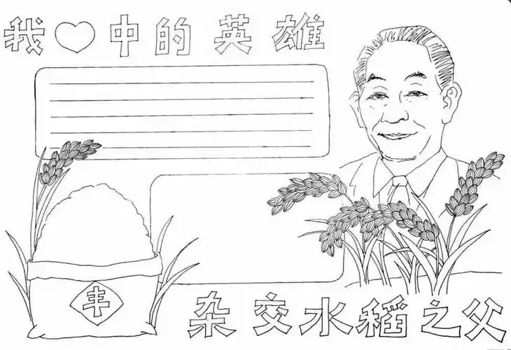 袁隆平简介,袁隆平手抄报,杂交水稻之父