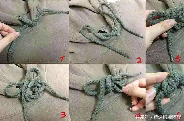 3,螺旋结 这种螺旋状的打结方法很简单,非常的可爱.