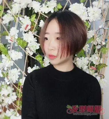 波波头后面短一点图片 超短波波头后面剃上去