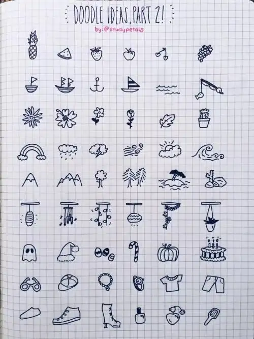 可以怎么装饰手账本简笔画