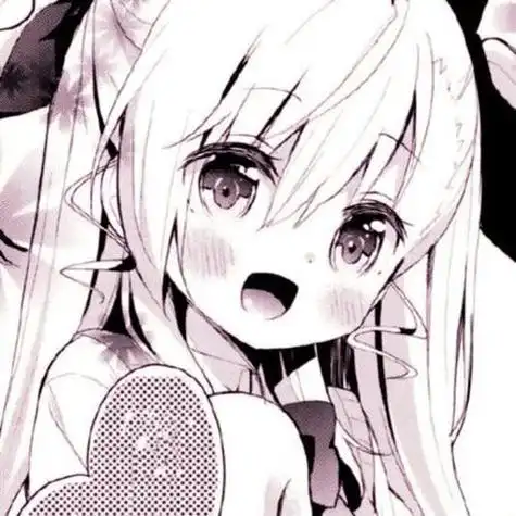 粉白系日漫女生头像