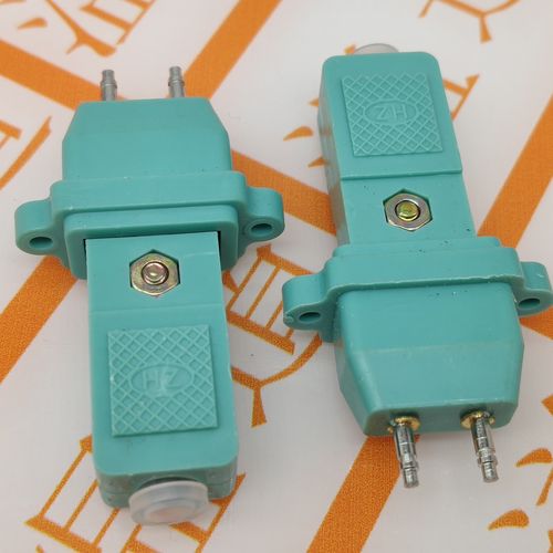 二线cz200电源线连接器电源插头二插二脚蓝色连接器