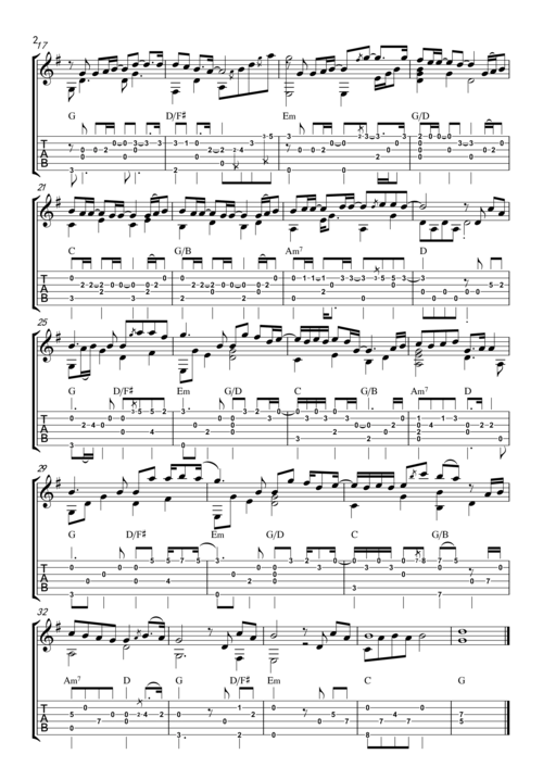 如果雨之后吉他谱2