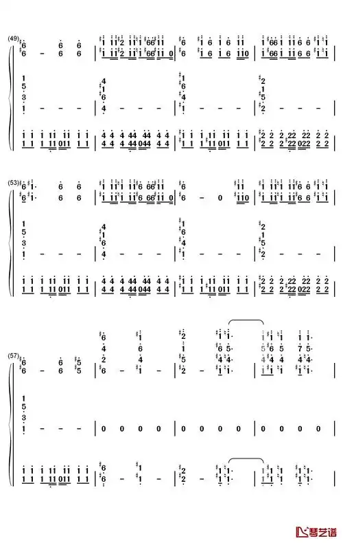 dance monkey钢琴简谱-数字双手-tones and i5