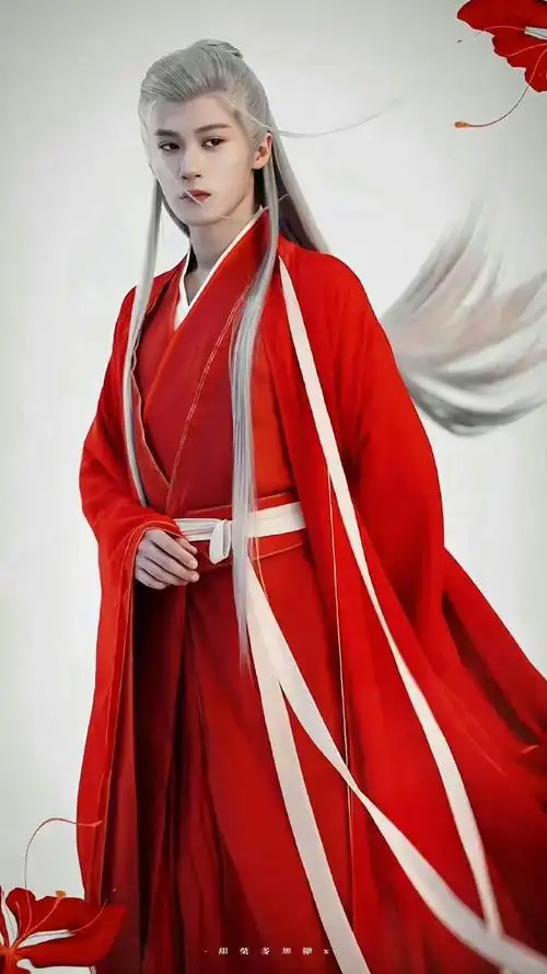 檀健次这套红衣白发造型真的好帅……|檀健次|白发_新浪新闻