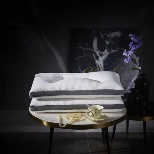 芯益嘉 新品天然乳胶颗粒梯形枕 乳胶枕 枕头枕芯-灰色