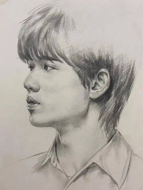 易学素描  #宋亚轩  #时代少年团手绘  #素描人像