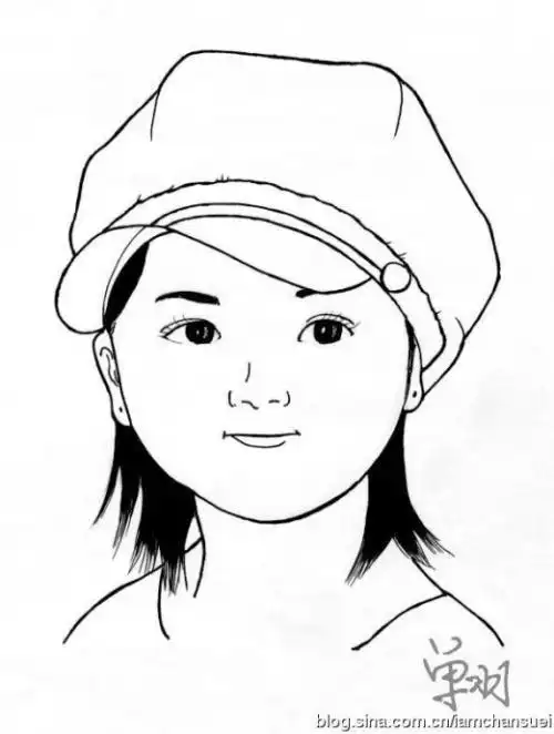 ps如何画简笔画卡通肖像