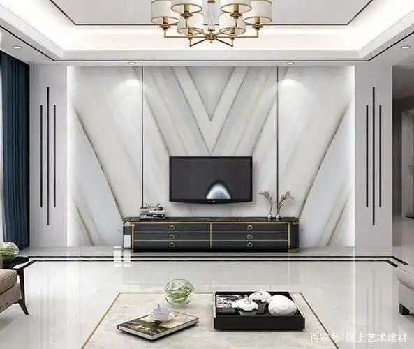 电视背景墙这样搭配,轻奢简约时尚高档又大气