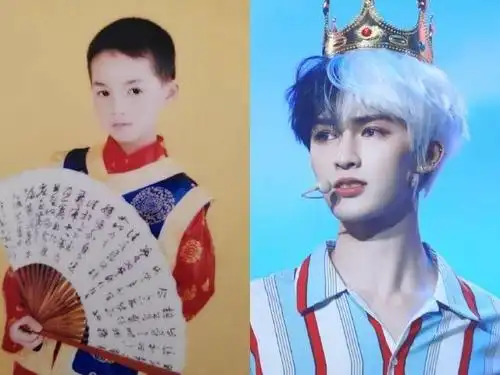 尤长靖小鬼小时候超级阳光,现在笑起来的样子还是和小时候一样的,只是