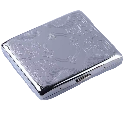 大容量创意便携式粗中支65mm超薄翻盖保护盒男不锈钢烟盒20支装