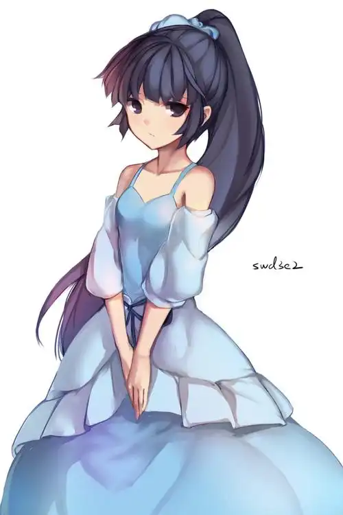 无题p站 二次元 插画 少女 记录的地平线 晓 礼服