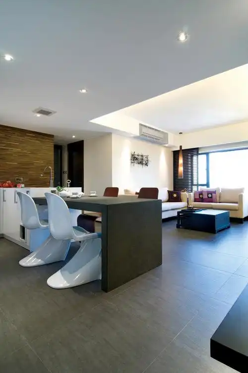 130平米装修设计样板间图片三室两厅装修设计效果图片简约风格