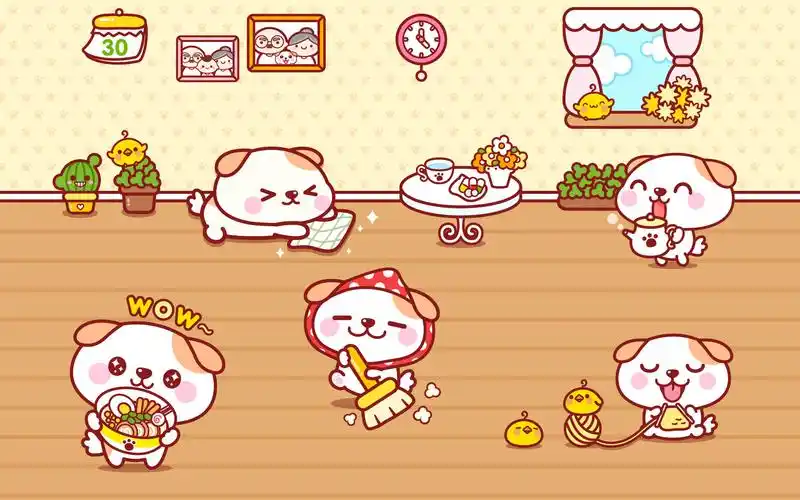 摩丝摩丝卡通快乐劳动节桌面壁纸-卡通动漫-手机壁纸下载-美桌网