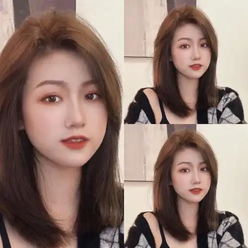 气质高层次锁骨发77网红八字刘海夏天必备75