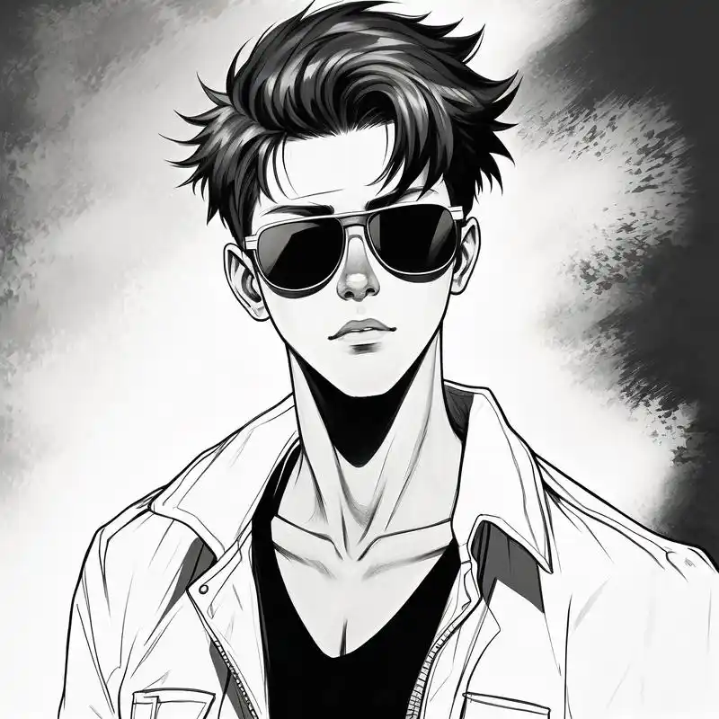 痞帅黑白男生头像,谁能拒绝99